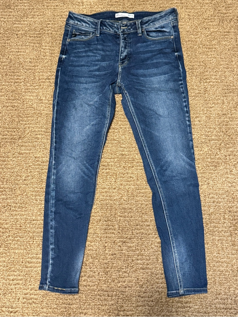 KanCan Women's Skinny Jeans in Dark Blue Wash